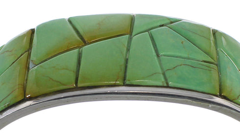 Silver Turquoise Well-Built Southwestern Cuff Bracelet CX49892